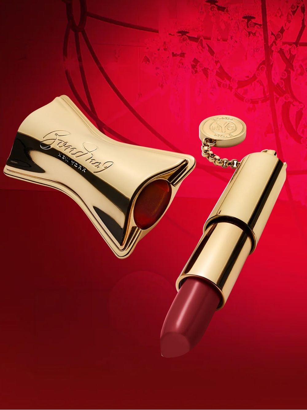 Bond No. 9 New York Gold Lipstick “Broadway Lips” NWT
